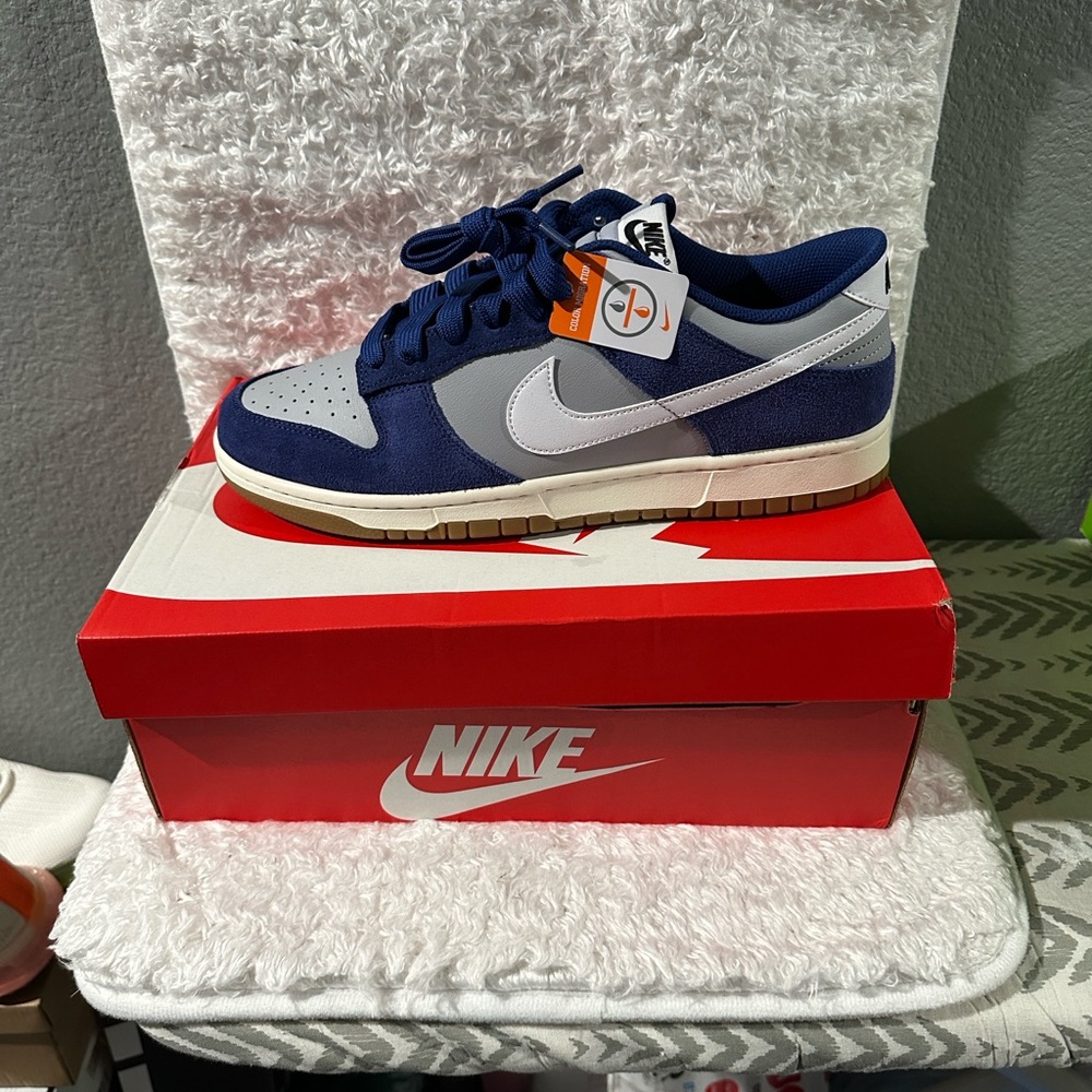 Nike Dunk Low in Navy and Light Gray